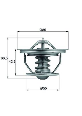 Thermostaat Mahle Original TX 57 71