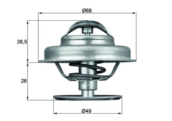 Mahle Original Thermostaat TX 62 89