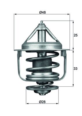 Mahle Original Thermostaat TX 87 77D