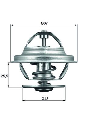 Mahle Original Thermostaat TX 56 71