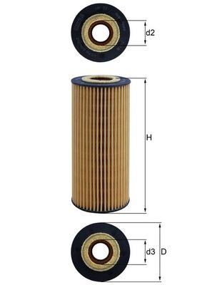 Mahle Original Filter/oliezeef automaatbak HX 77