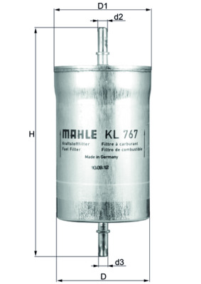 Brandstoffilter Mahle Original KL 767