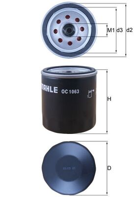 Mahle Original Oliefilter OC 1063