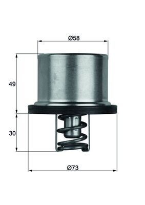 Mahle Original Thermostaat THD 1 86