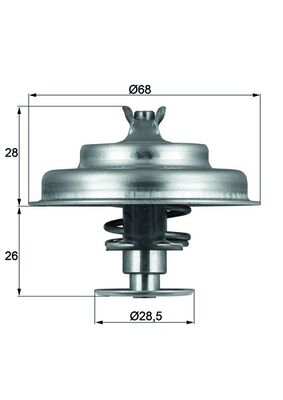 Mahle Original Thermostaat TX 75 80D