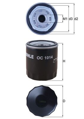 Mahle Original Oliefilter OC 1014