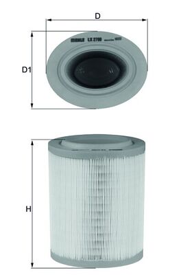 Luchtfilter Mahle Original LX 2790