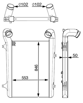 Mahle Original Interkoeler CI 93 001P