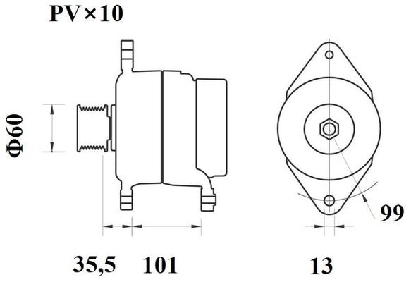 Mahle Original Alternator/Dynamo MG 976