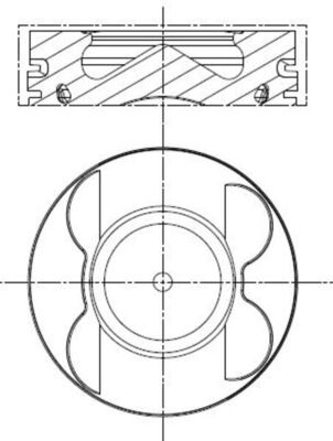 Zuiger Mahle Original 001 PI 00107 002