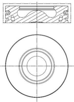 Zuiger Mahle Original 013 PI 00137 001