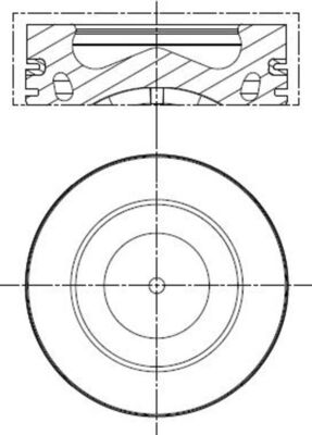 Zuiger Mahle Original 028 PI 00121 002