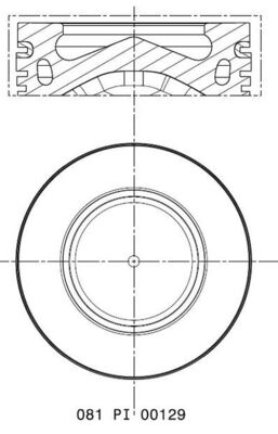 Zuiger Mahle Original 081 PI 00129 002