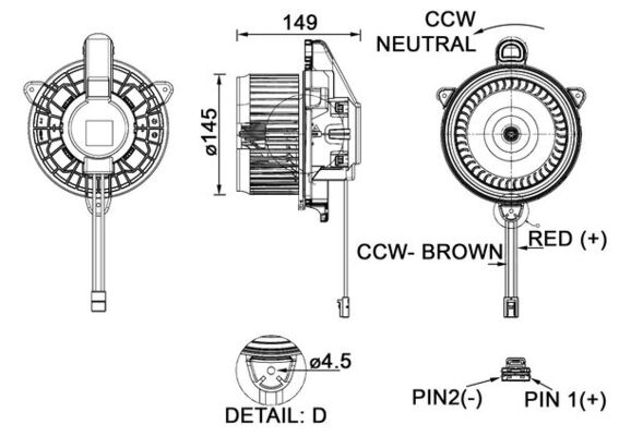 Kachelventilator Mahle Original AB 277 000P