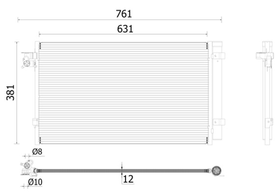 Airco condensor Mahle Original AC 896 000P