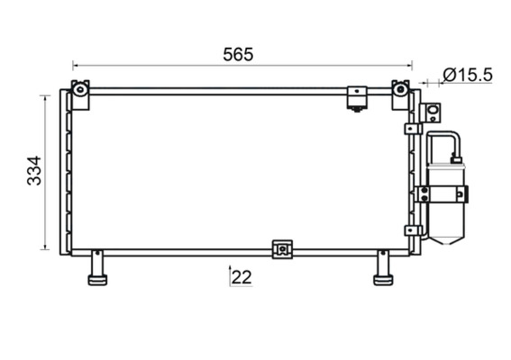 Airco condensor Mahle Original AC 946 000S