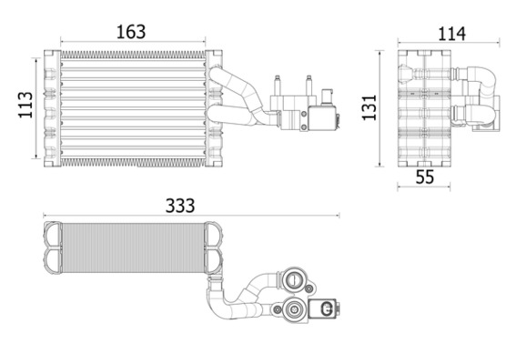 Airco verdamper Mahle Original AE 162 000P
