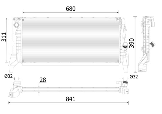 Radiateur Mahle Original CR 2312 000P