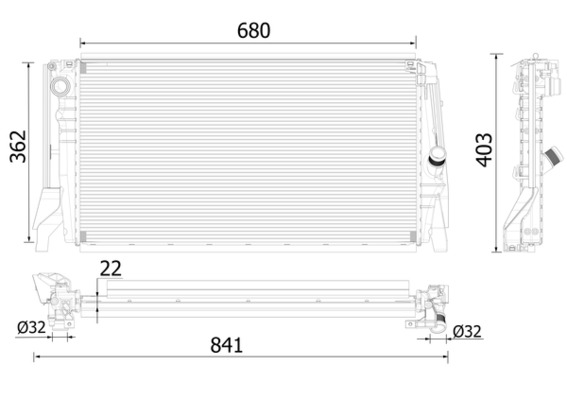 Radiateur Mahle Original CR 2316 000P