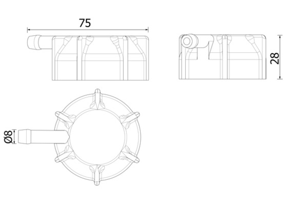 Mahle Original Radiateurdop CRB 145 000P