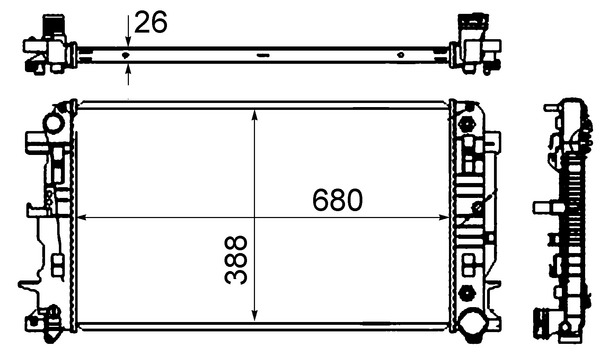 Mahle Original Radiateur CR 62 000S