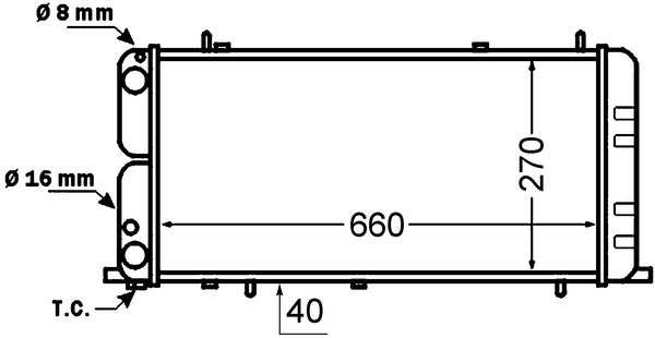 Mahle Original Radiateur CR 140 000S