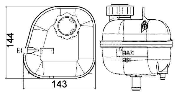 Expansievat Mahle Original CRT 85 001S