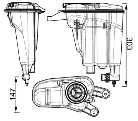 Expansievat Mahle Original CRT 95 000S