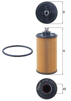 Mahle Original Oliefilter OX 1245D