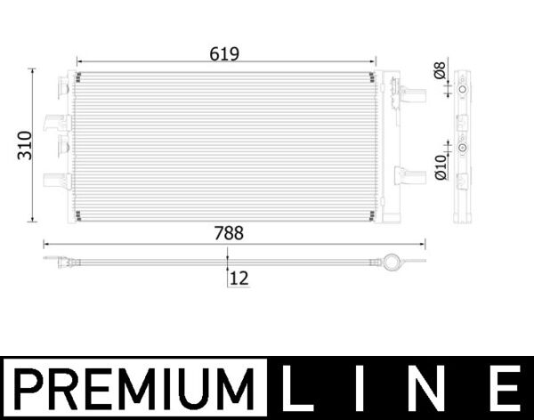 Airco condensor Mahle Original AC 892 000P