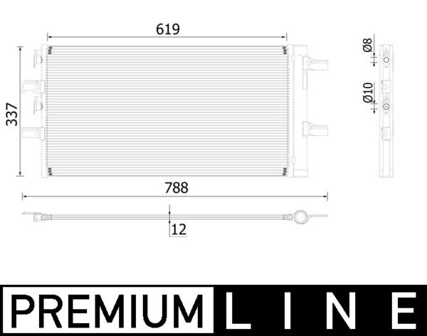 Airco condensor Mahle Original AC 894 000P