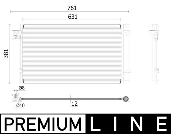 Airco condensor Mahle Original AC 896 000P