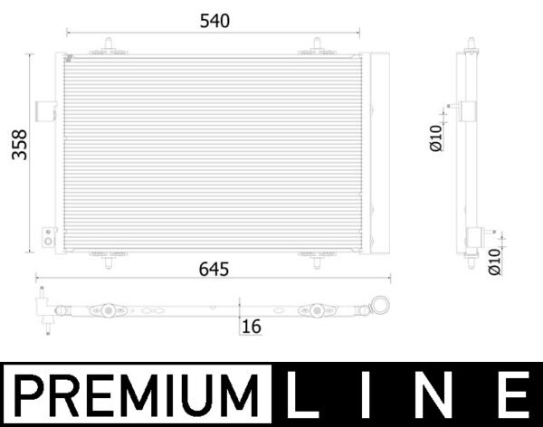 Airco condensor Mahle Original AC 938 000P