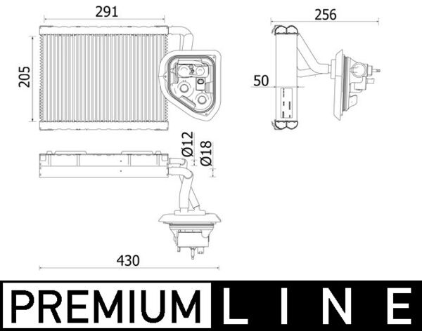 Airco verdamper Mahle Original AE 159 000P