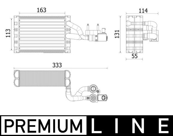 Airco verdamper Mahle Original AE 162 000P