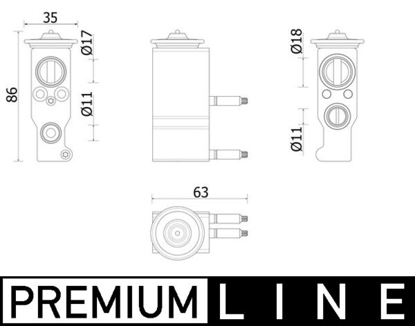 Airco expansieklep Mahle Original AVE 143 000P