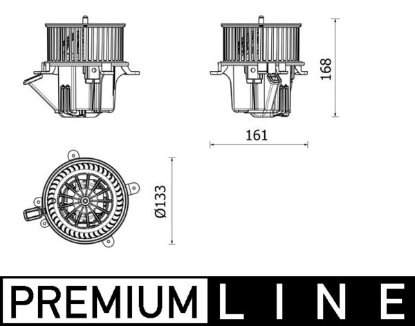 Kachelventilator Mahle Original AB 282 000P