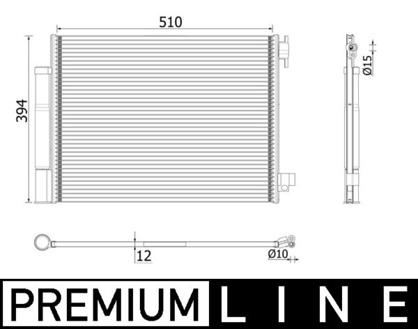 Airco condensor Mahle Original AC 73 000P