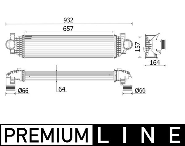 Interkoeler Mahle Original CI 549 000P