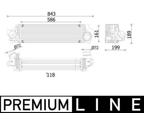 Mahle Original Interkoeler CI 610 000P