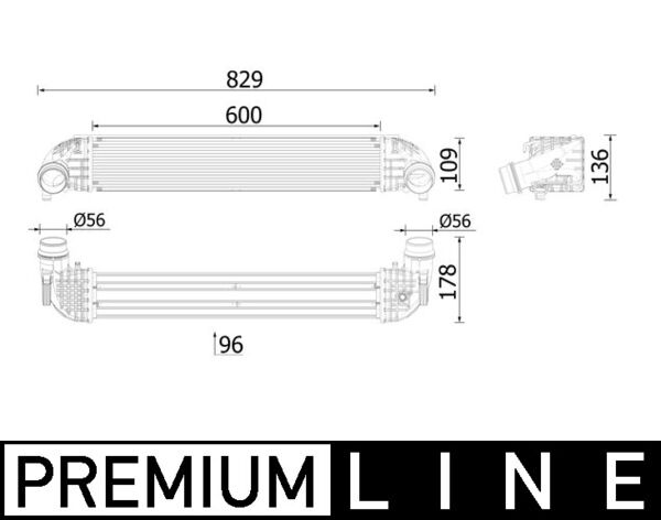 Mahle Original Interkoeler CI 615 000P