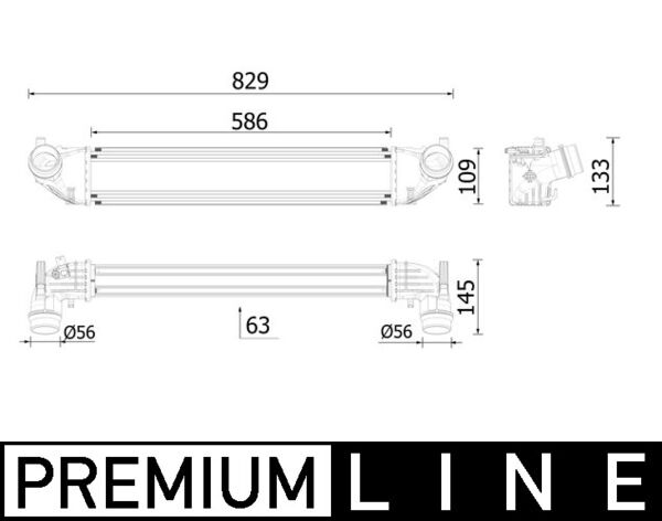 Mahle Original Interkoeler CI 620 000P