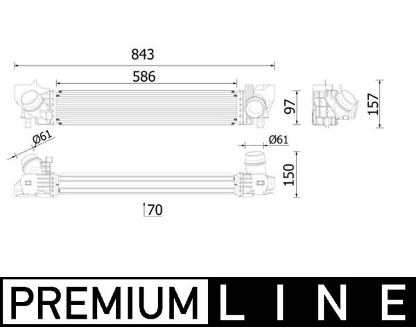 Mahle Original Interkoeler CI 621 000P