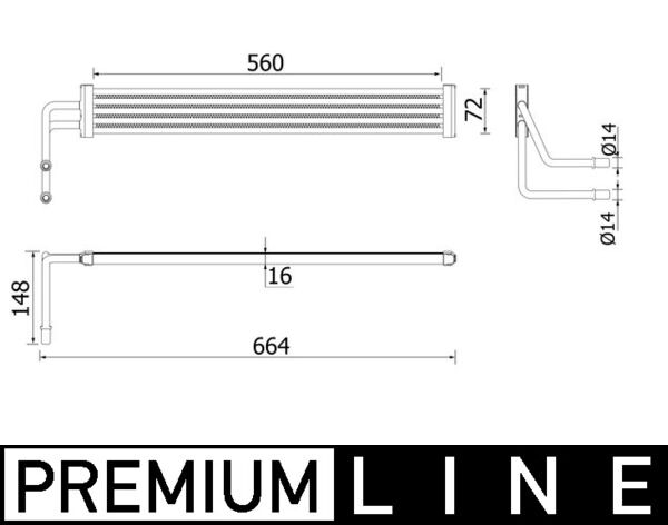 Oliekoeler Mahle Original CLC 97 000P