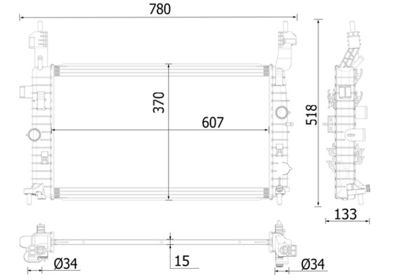 Mahle Original Radiateur CR 2119 000P