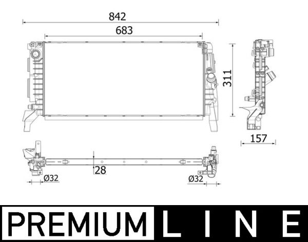 Radiateur Mahle Original CR 2201 000P