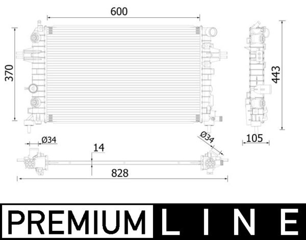 Radiateur Mahle Original CR 2226 000P