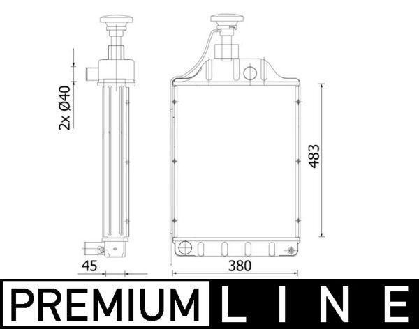 Mahle Original Radiateur CR 2297 000P