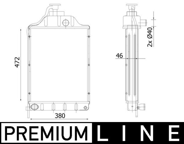 Radiateur Mahle Original CR 2303 000P