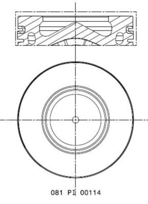 Zuiger Mahle Original 081 PI 00114 001